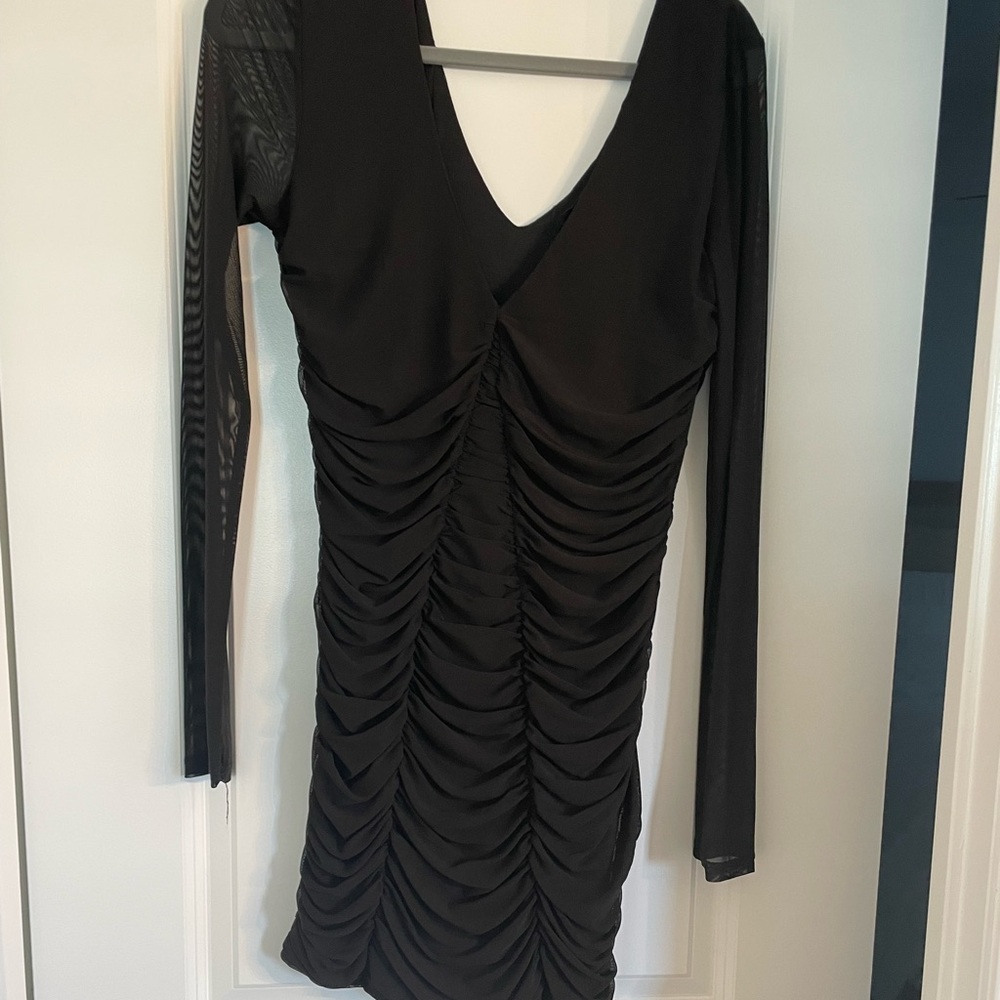 Forever 21 mesh sleeve, bodycon dress